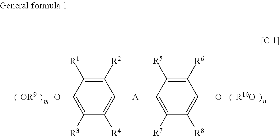 Moulded body having specific cross-sectional structure