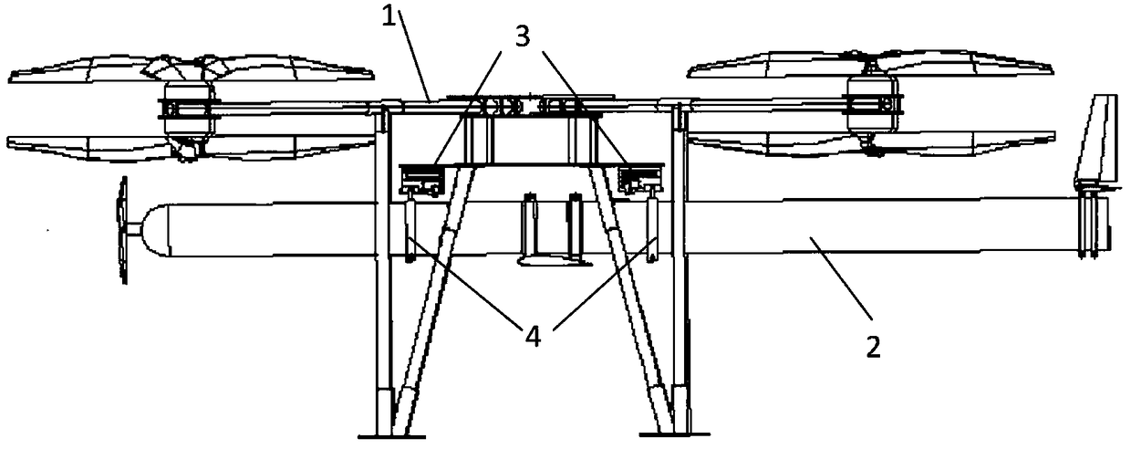 Vertical take-off assist system for fixed-wing aircraft