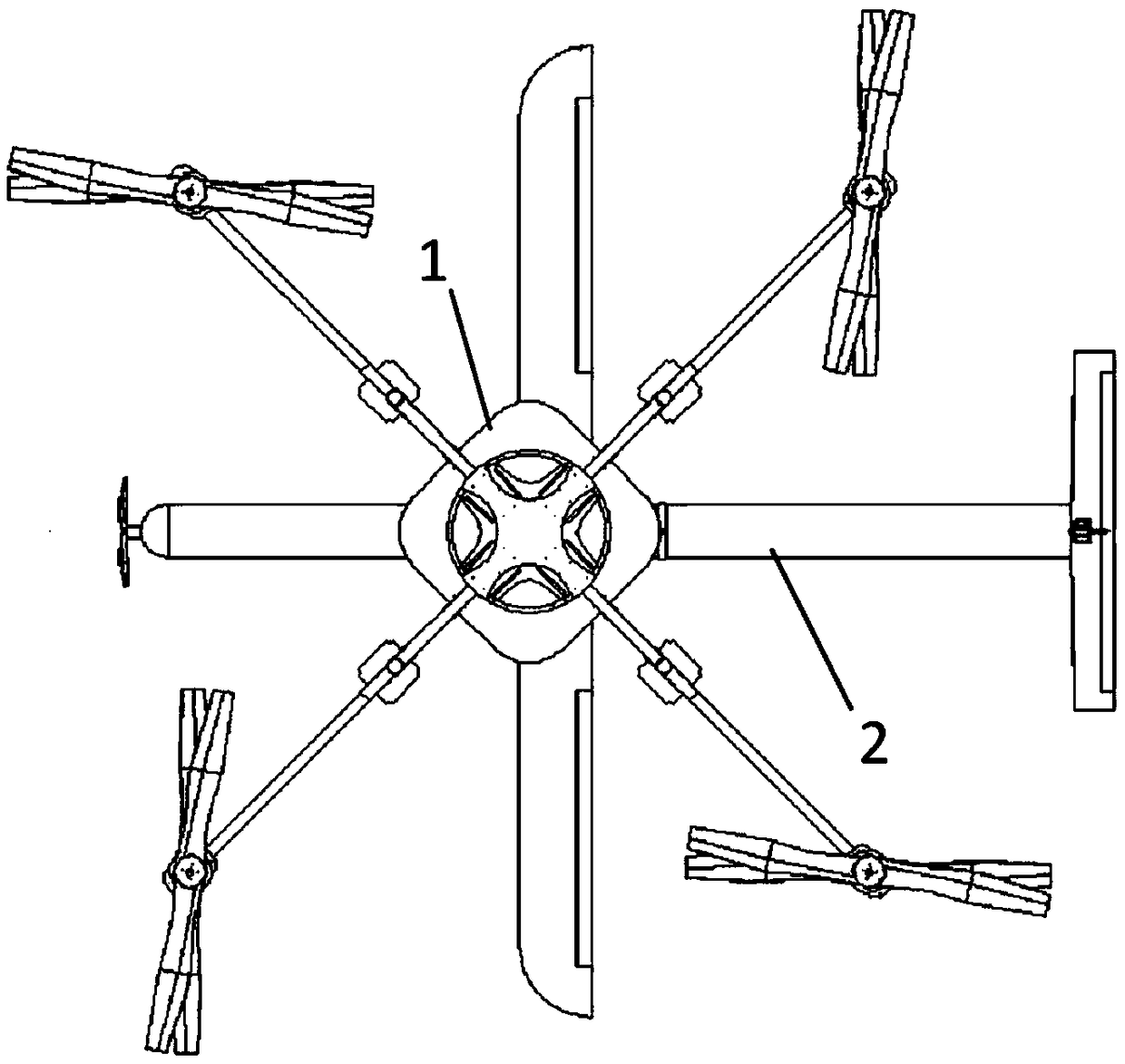 Vertical take-off assist system for fixed-wing aircraft