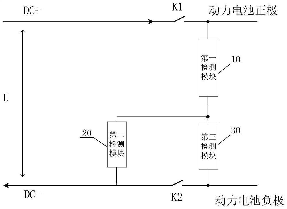 Detection circuit, detection method and application device