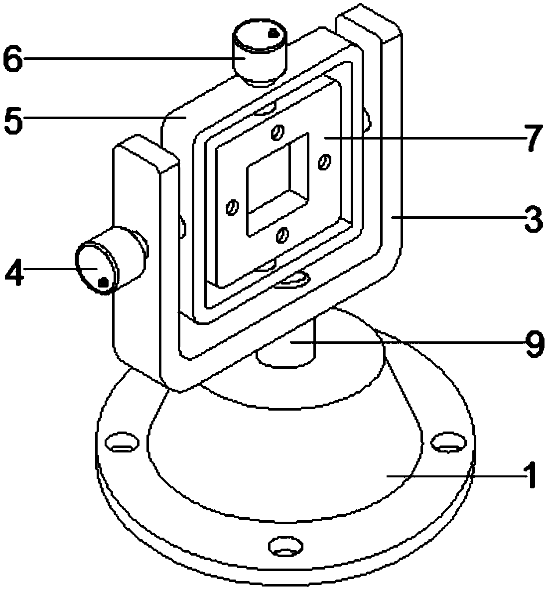 Truss structure with triaxial video surveillance device