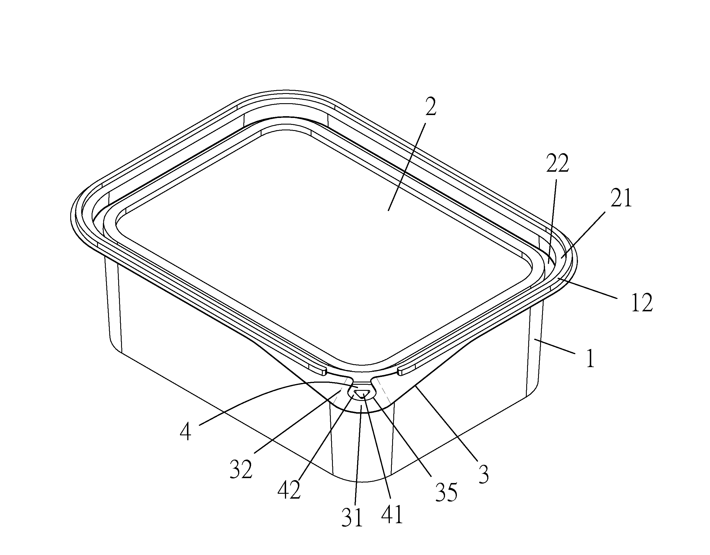 Tamper-evident container structure