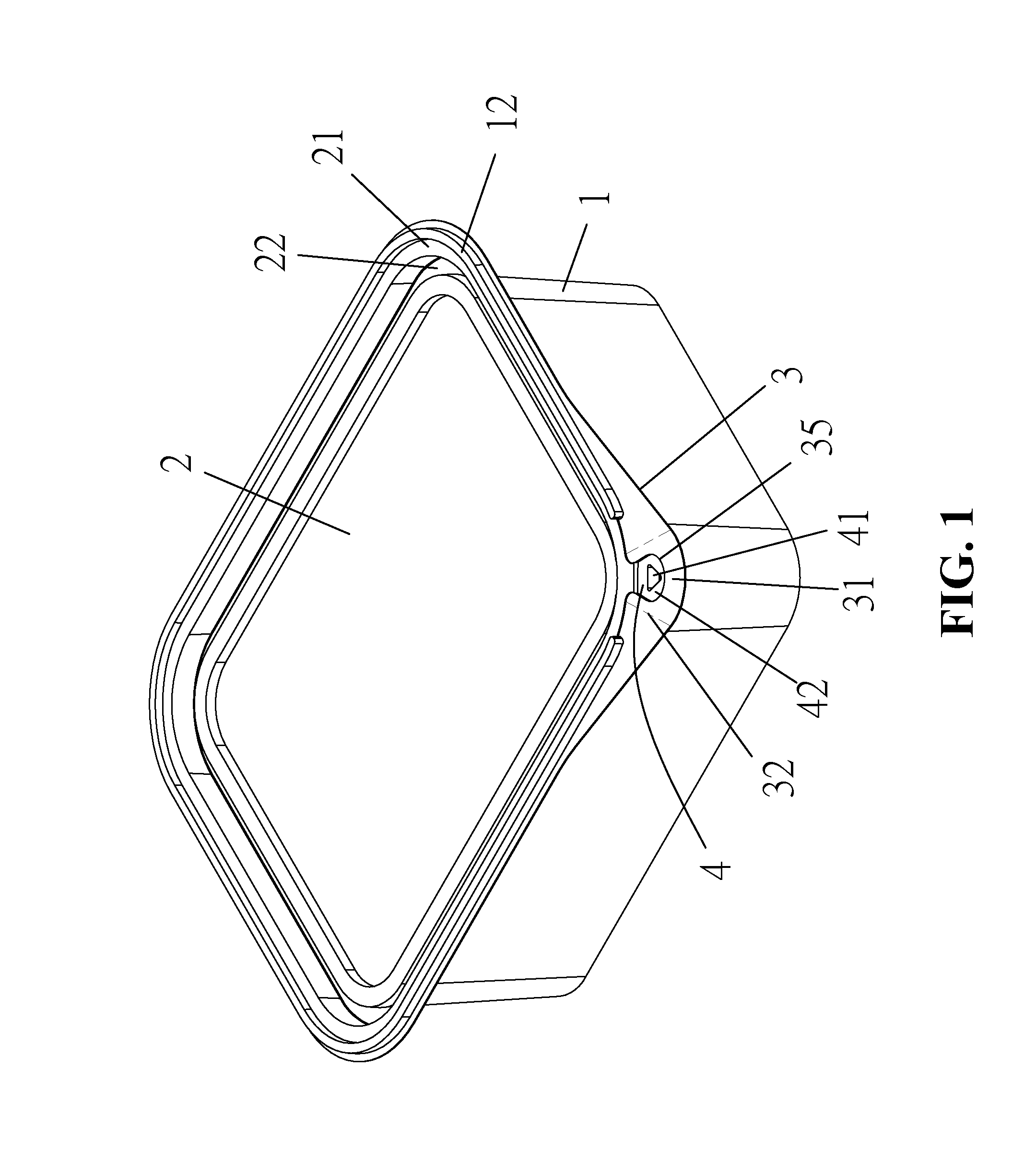 Tamper-evident container structure