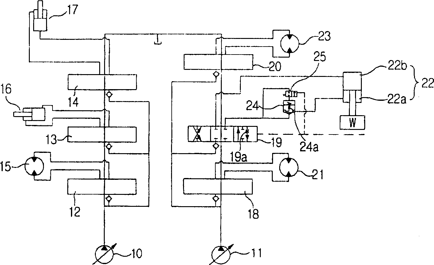 Pressure compensating flow control hydraulic circuit having holding valve