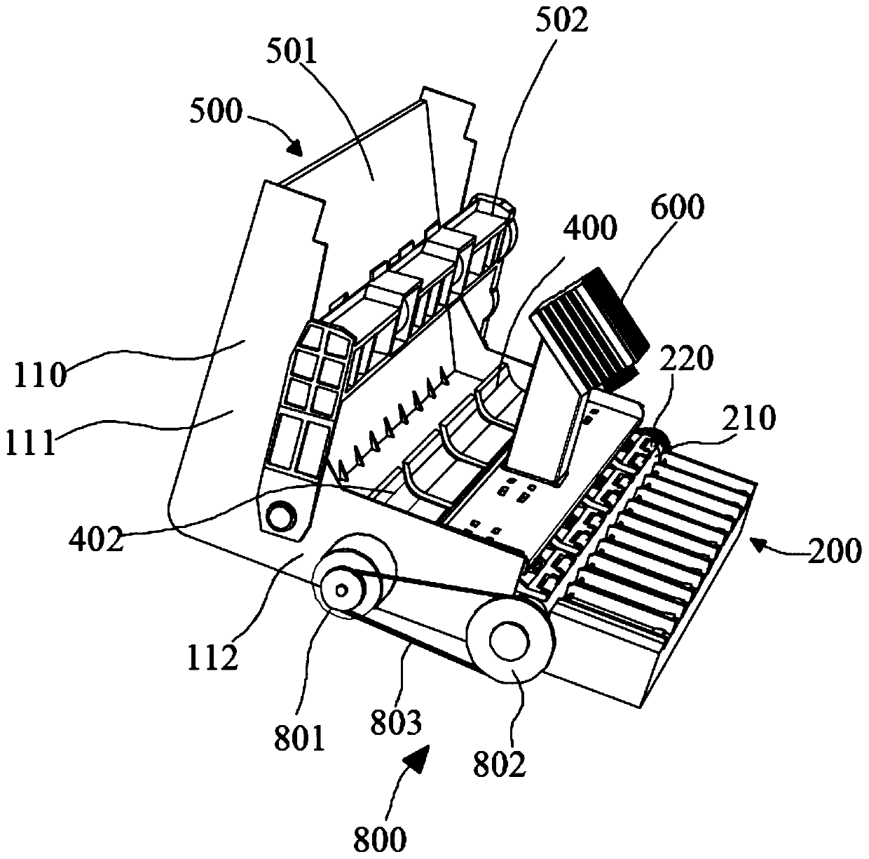 Paper regeneration device based on short pulse laser