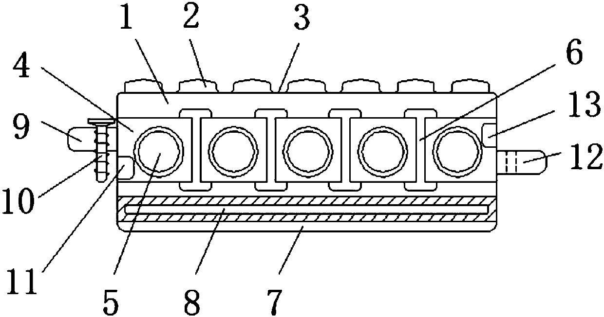 High-connection-strength plastic-wood floor