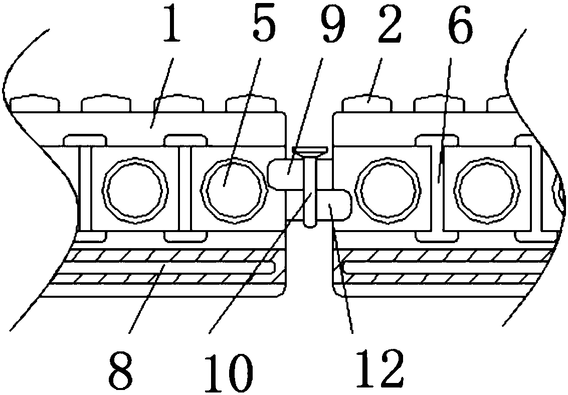 High-connection-strength plastic-wood floor