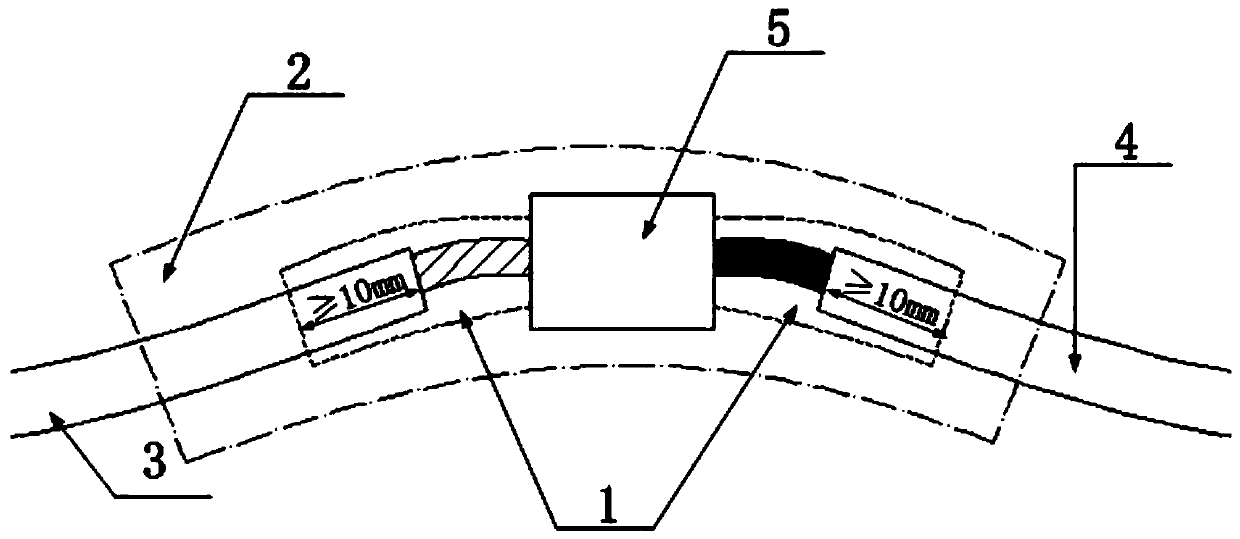 Guide wire adaptation insulating treatment structure for Hall thruster