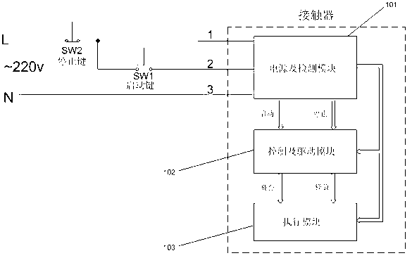 Constant-magnetic maintaining AC contactor control circuit and control method thereof