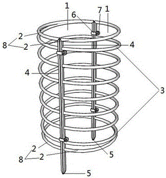 Long-season planting method of potted watermelons and planting vine rack thereof