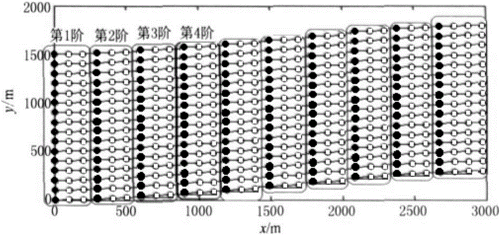 Underwater multi-cable acoustic network positioning method