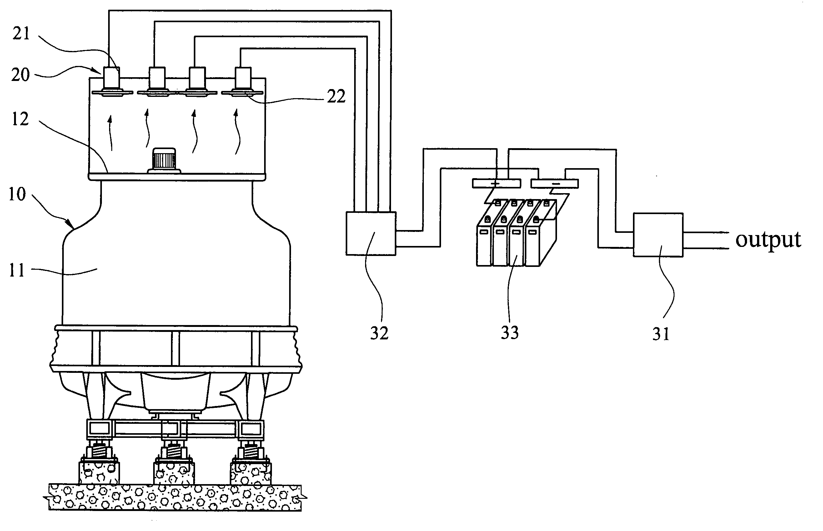 Method and apparatus for generating electricity by waste airflow of air conditioning equipment