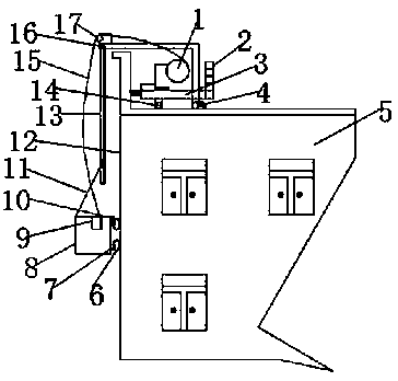 A high-altitude building exterior wall maintenance device