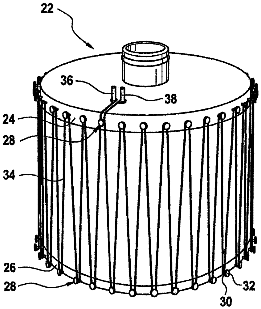 Filter device with heating device for heating medium and its use in motor vehicles