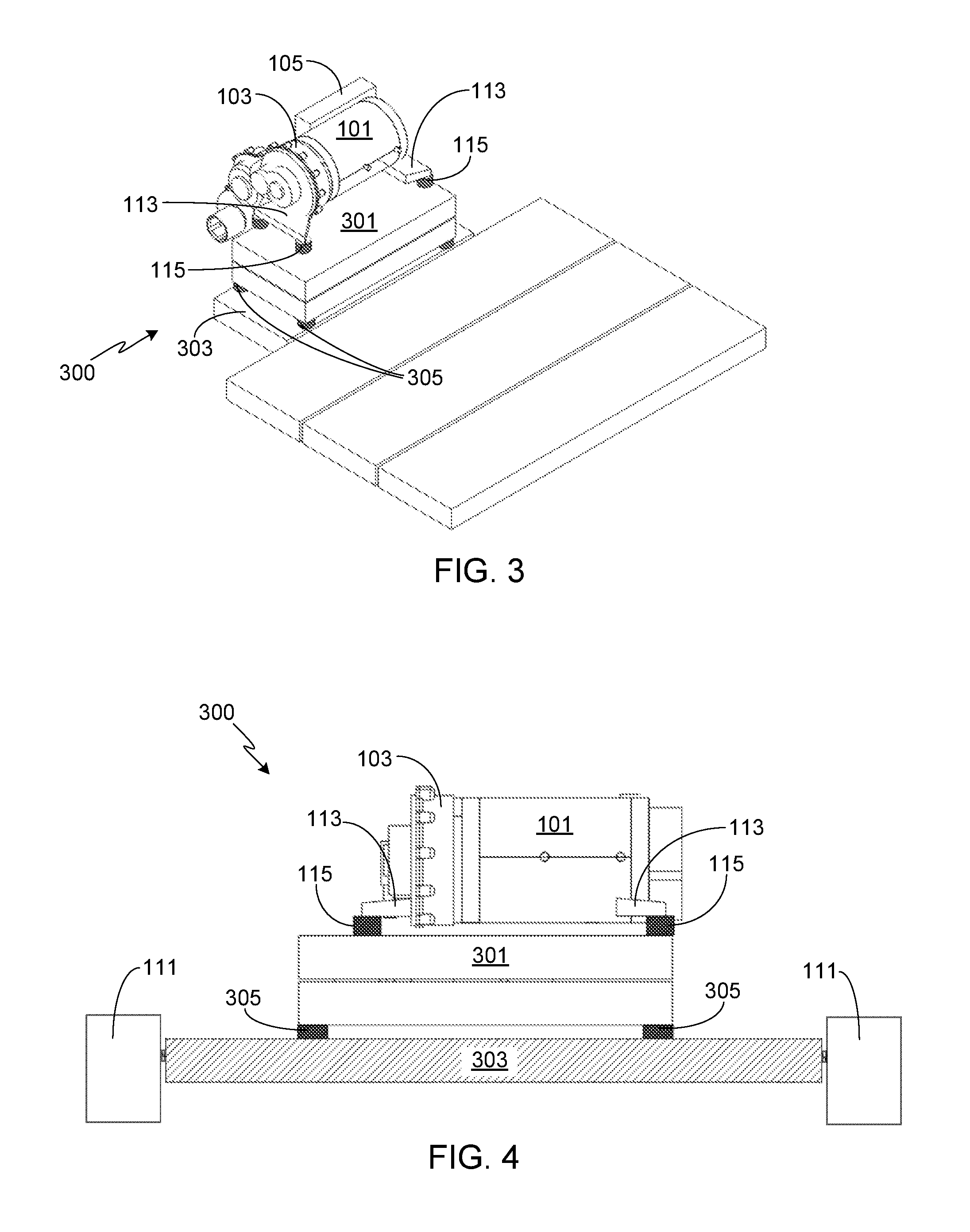 Compliantly mounted motor assembly utilizing dual levels of vibration isolation