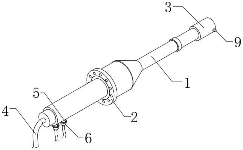 Spraying, heating and atomizing device for spraying ammonia water for denitration