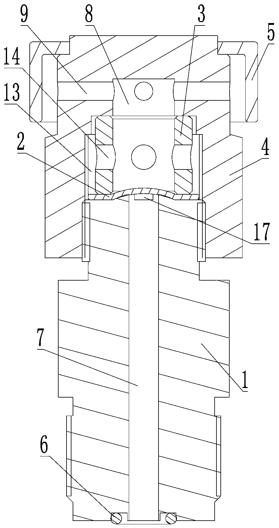 Overload and overpressure protection device of ultrahigh pressure plunger pump