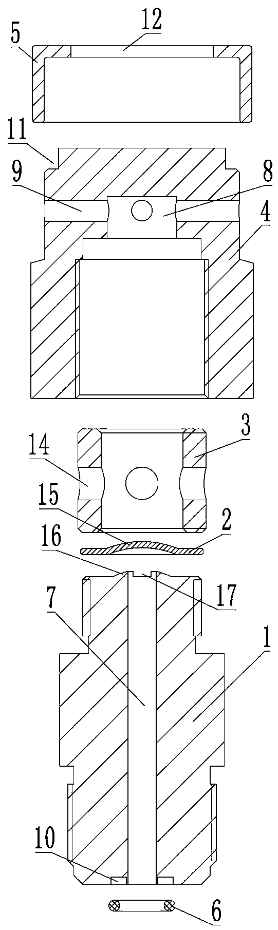 Overload and overpressure protection device of ultrahigh pressure plunger pump