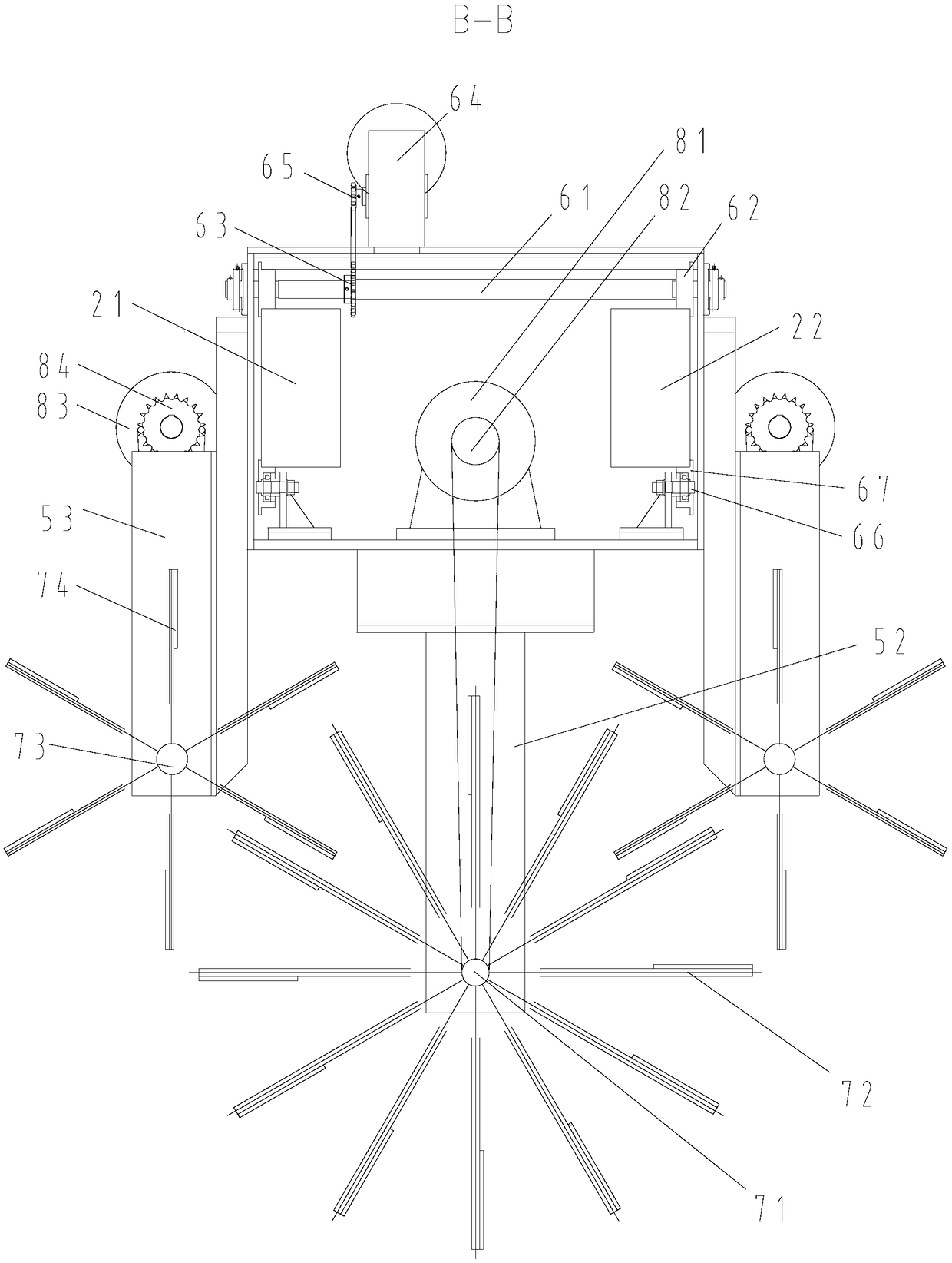 Multifunctional seeding, ripping and raking machine for fermentation bed