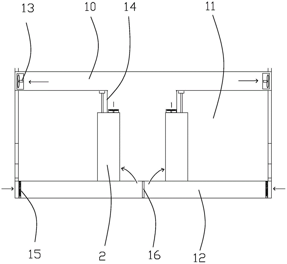 A large-scale machine room system and control method using micro-space water-cooled heavy-load cabinets