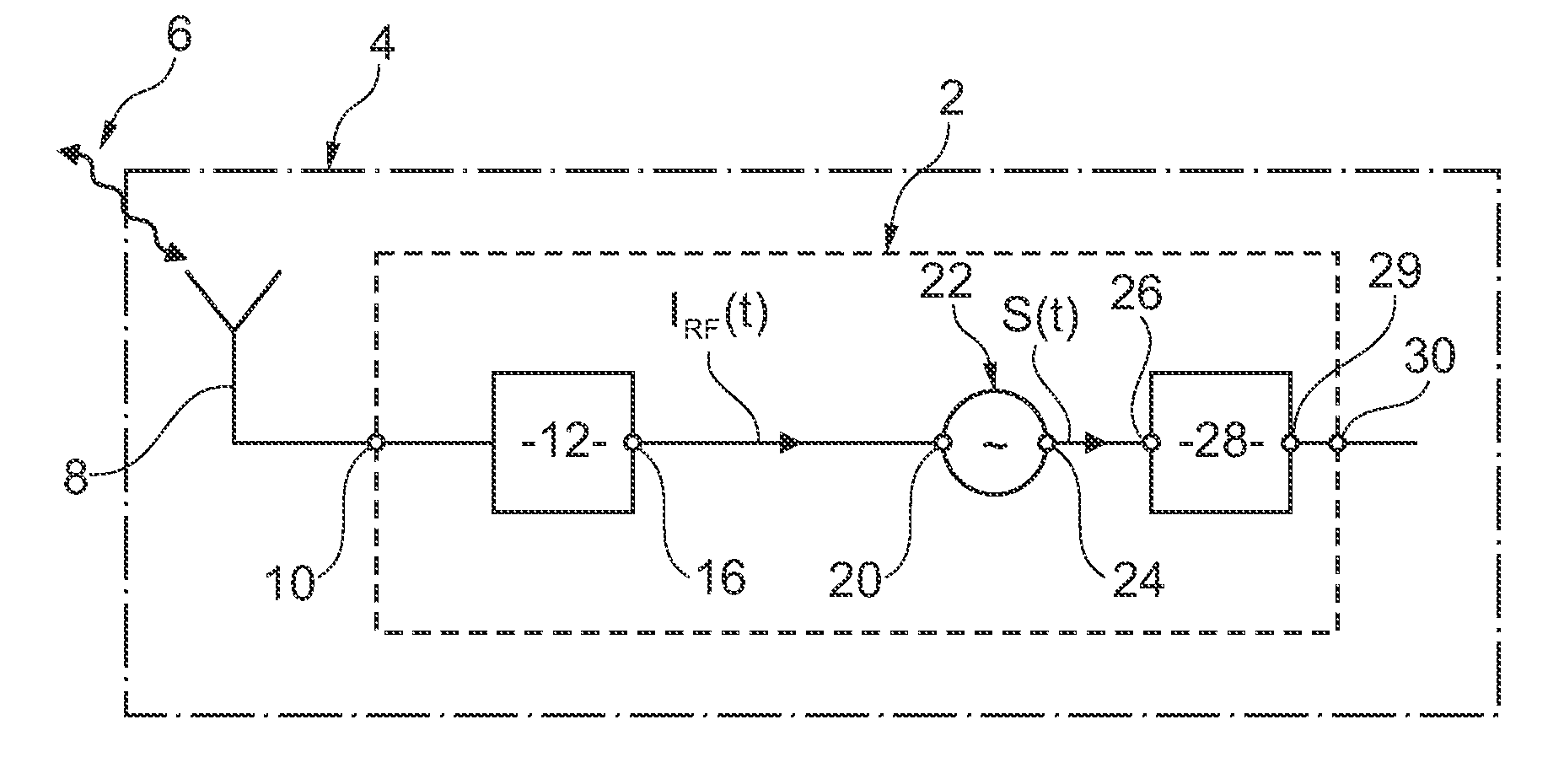 Demodulator of a frequency-modulated electrical signal