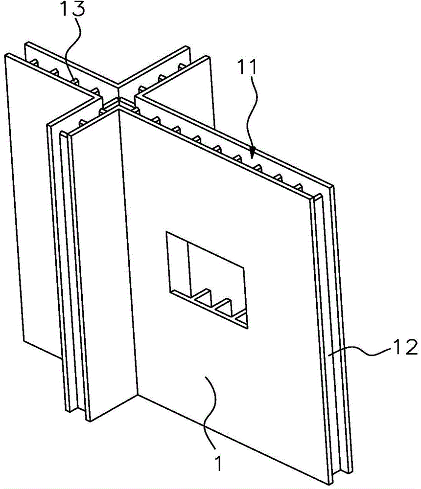 Hollow reinforced concrete prefabricated wall body module