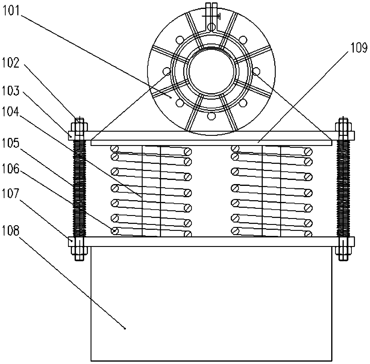 Amplitude-adjustable screening equipment for shield construction muck treatment