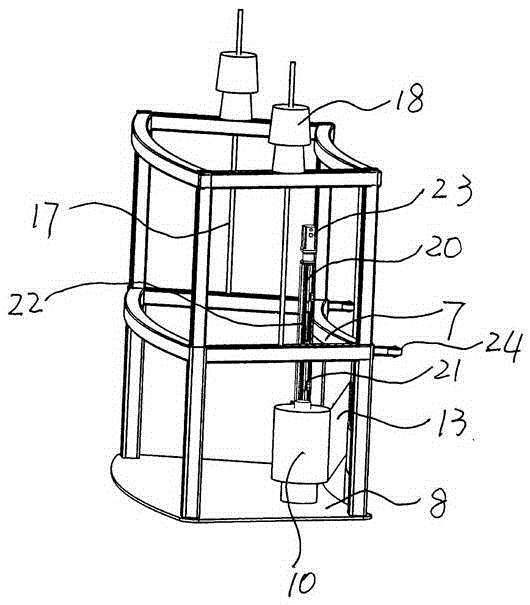 Glass fiber reinforced plastic chimney butt seam assembling and winding apparatus