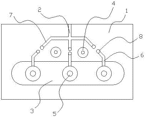 Asymmetric through hole printed circuit board