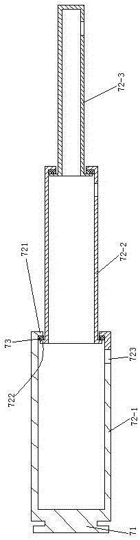 Transformer provided with telescopic external fin radiator with detachable shock absorption pins