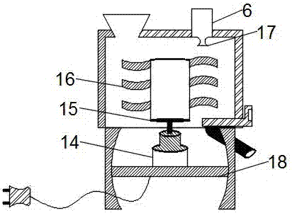 Uniform stirring equipment of seeds and pesticide