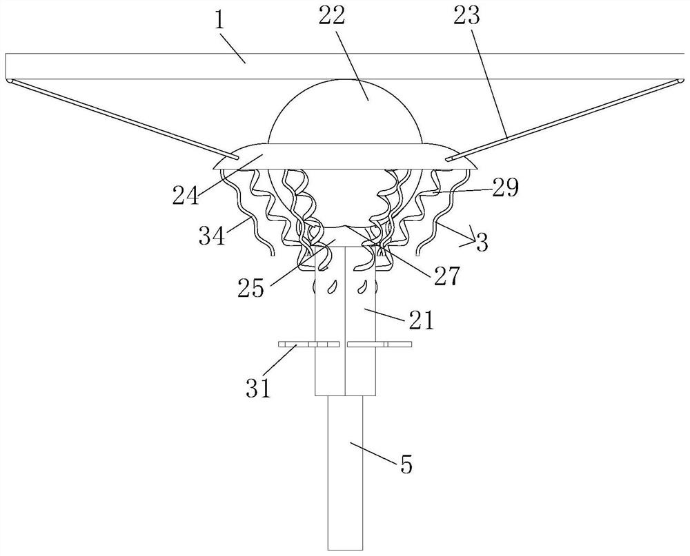 Self-cleaning offshore solar energy connecting device