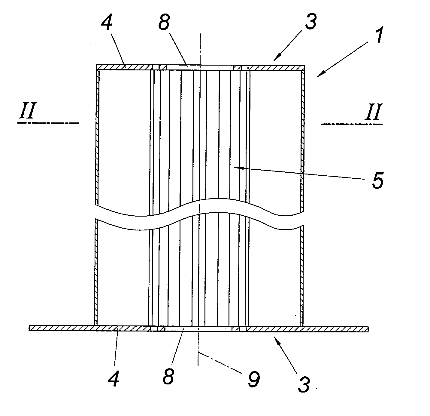 Heat exchanger for an annealing furnace for exchanging heat between two fluids