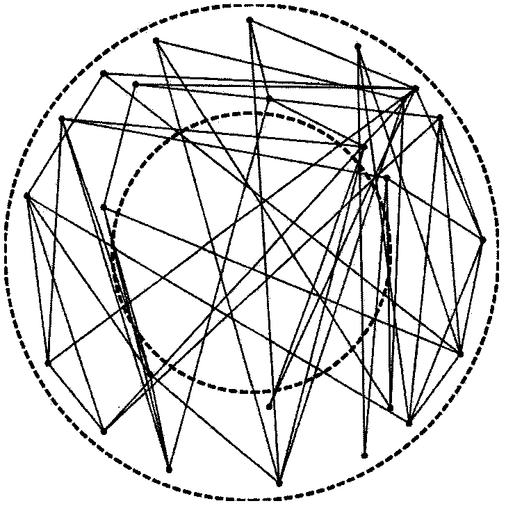 Complex network modeling method for models of hollowed-out structure products