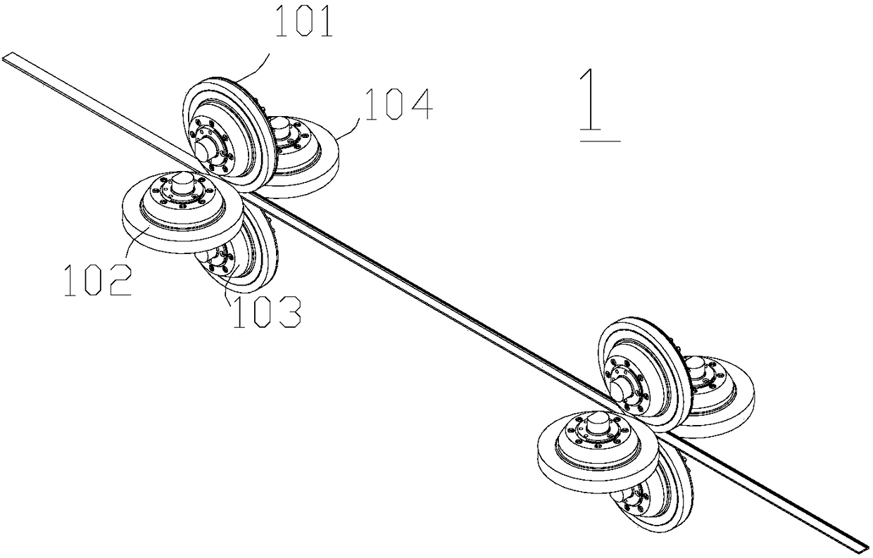 Rolling and drawing joint production equipment for profiled material products, and rolling and drawing production technology thereof