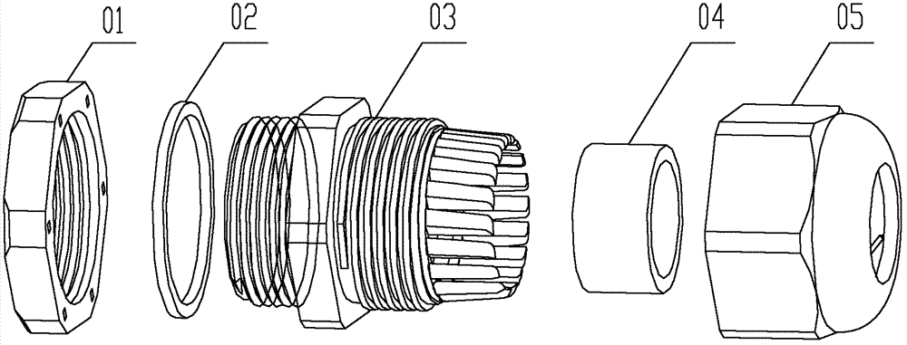 Cable fixing head