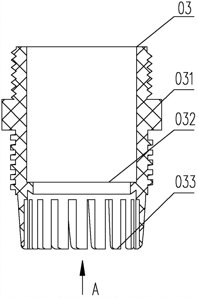 Cable fixing head