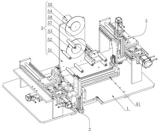 Full-automatic adhesive film attaching machine of display module