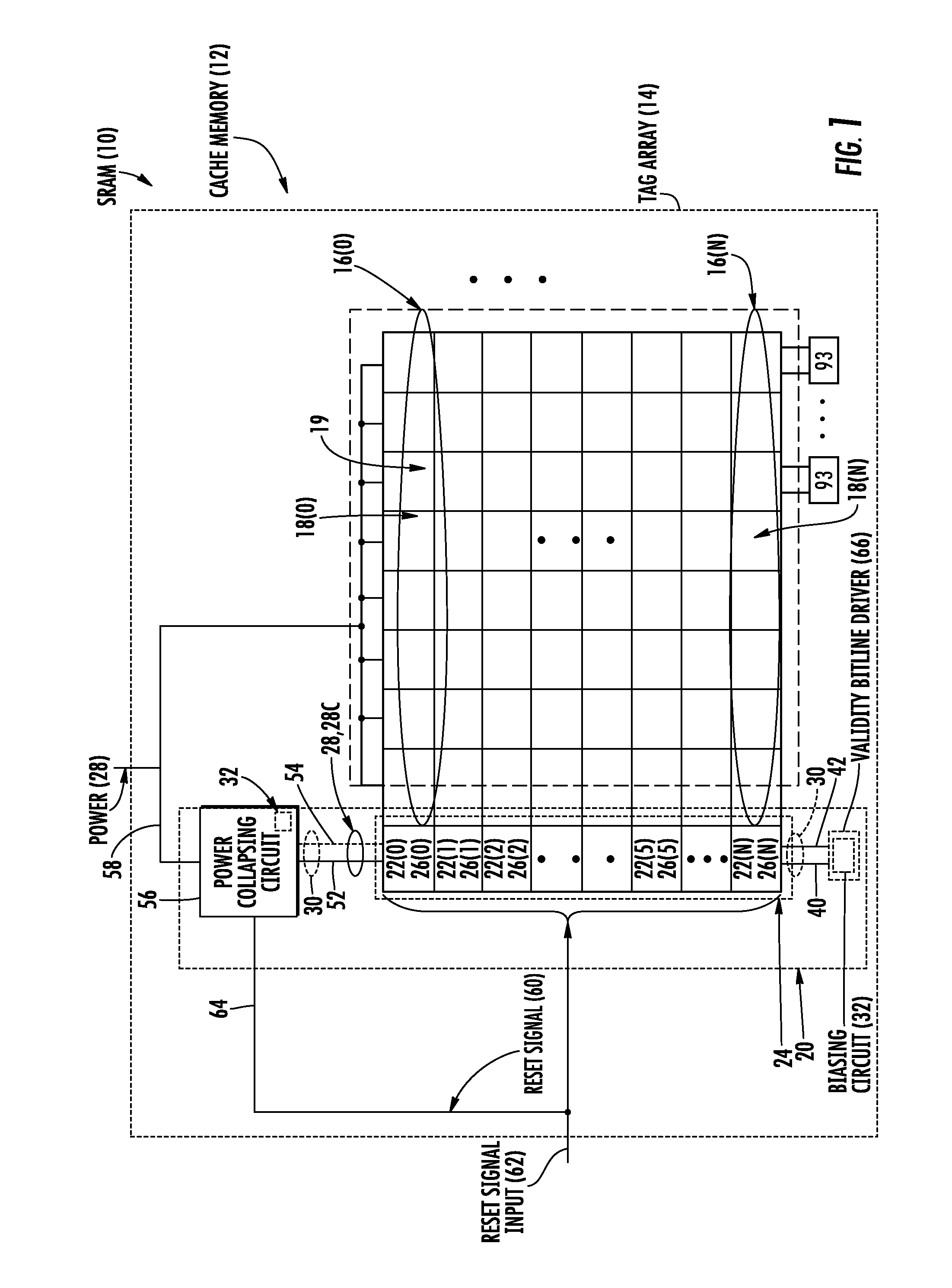 Circuits for voltage or current biasing static random access memory (SRAM) bitcells during SRAM reset operations, and related systems and methods