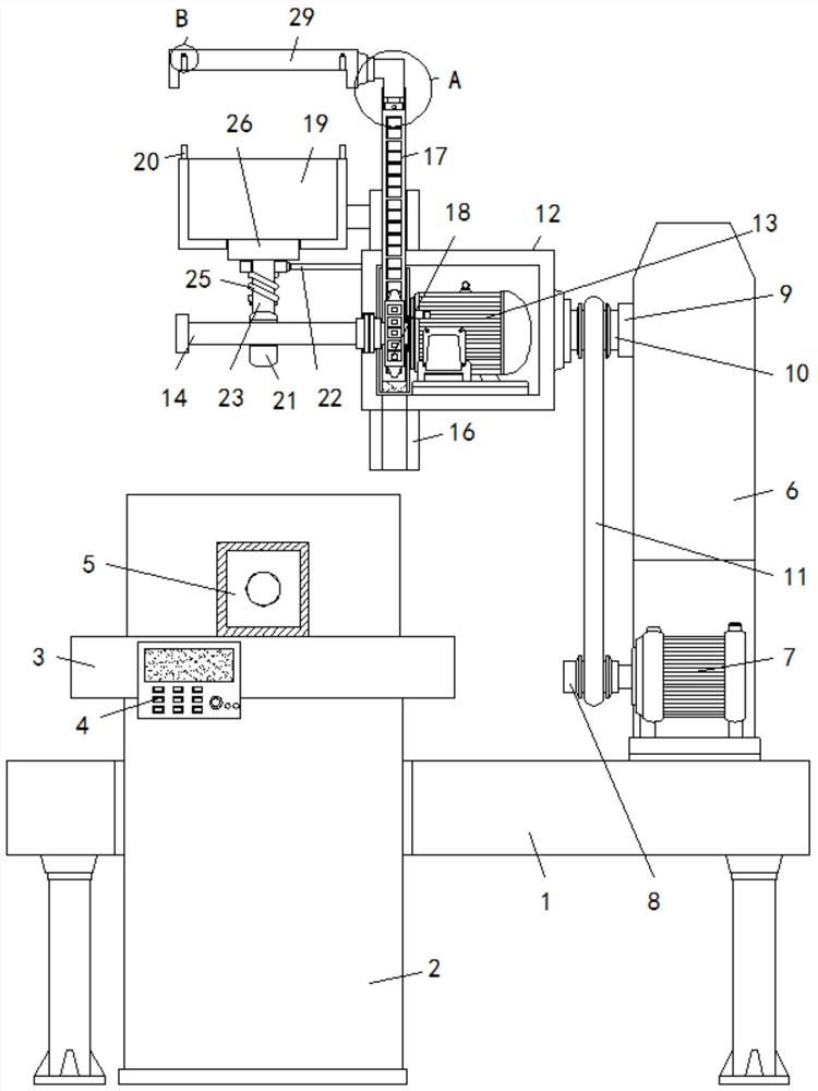 A kind of metal casting demoulding blanking equipment