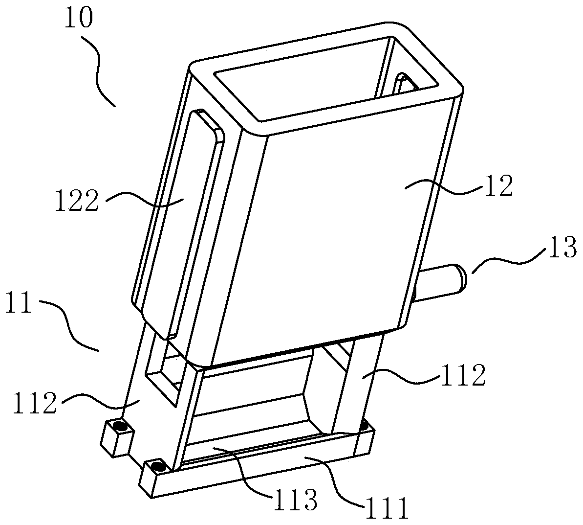 Livestock feed casting device and livestock feed casting method