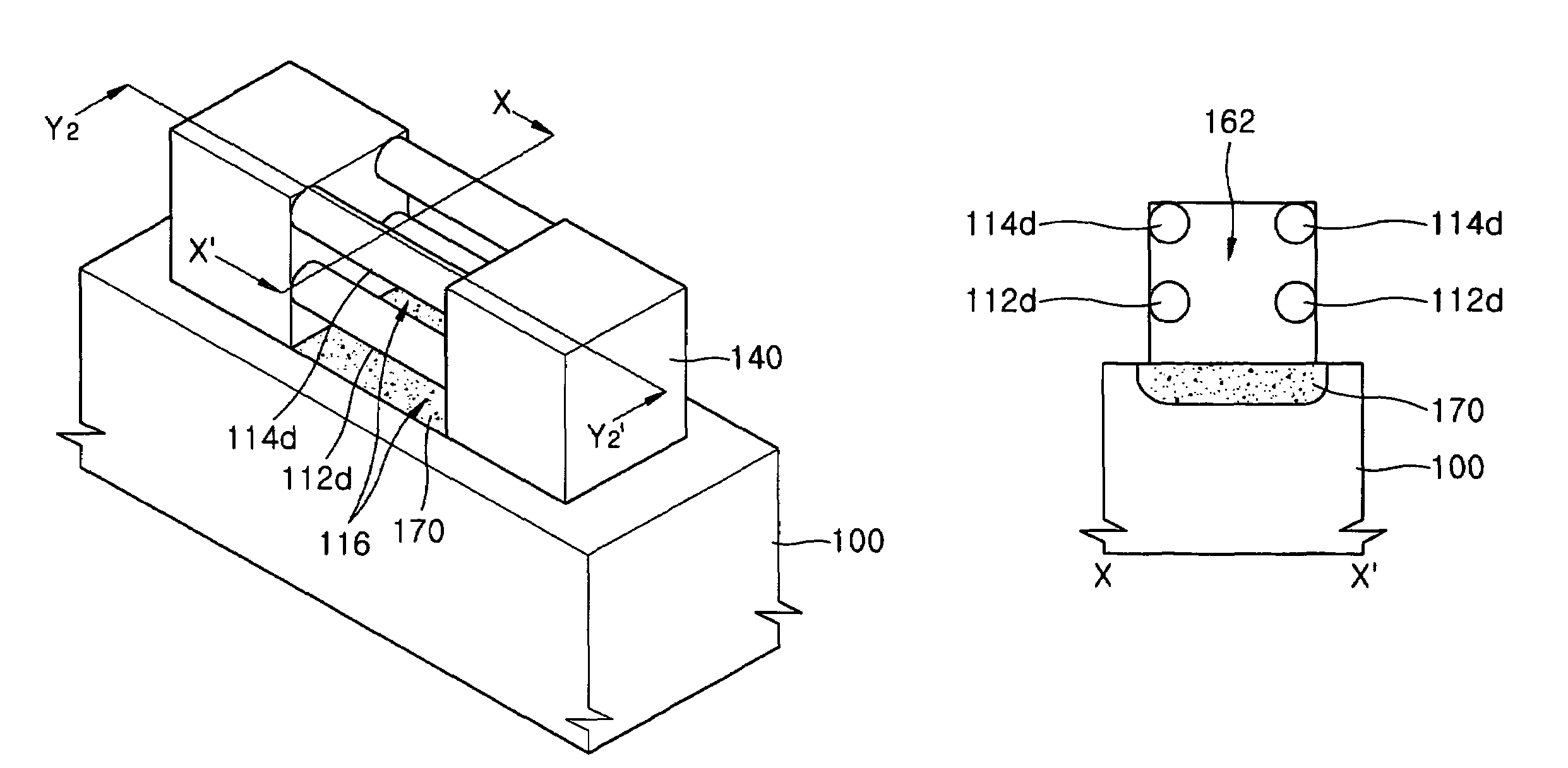 Field effect transistor (FET) having wire channels and method of fabricating the same