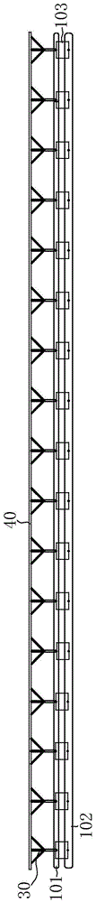 A composite material offshore super-large floating body structure