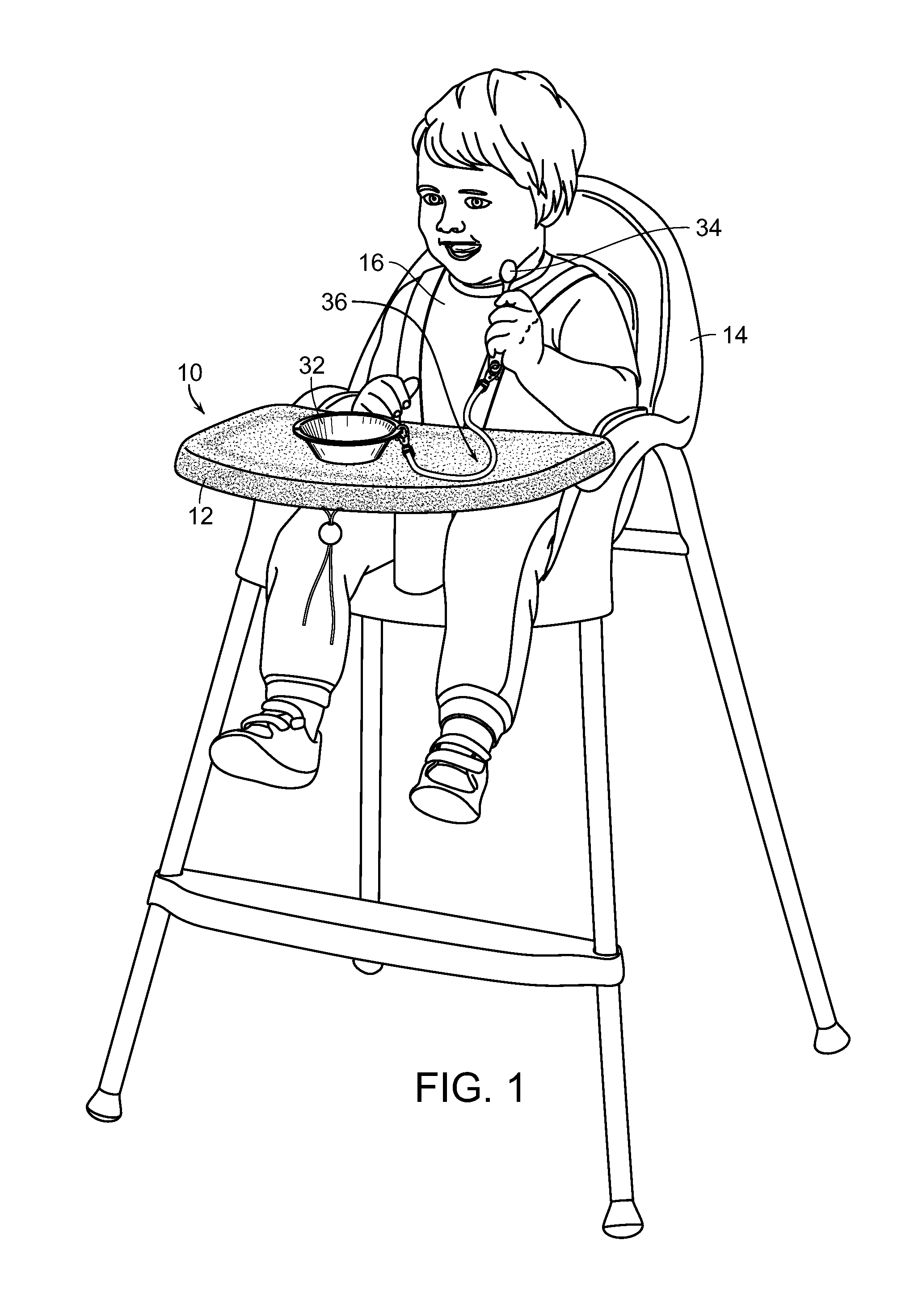 Highchair tray cover system with magnetically attachable objects