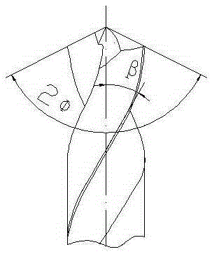 Hole machining drill bit and hole machining method suitable for carbon fiber composite materials