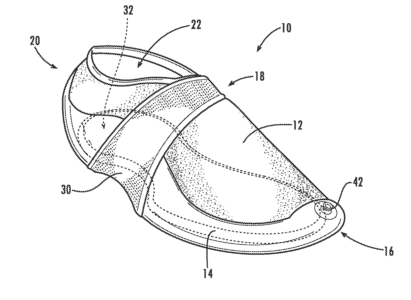 Foldable active shoe