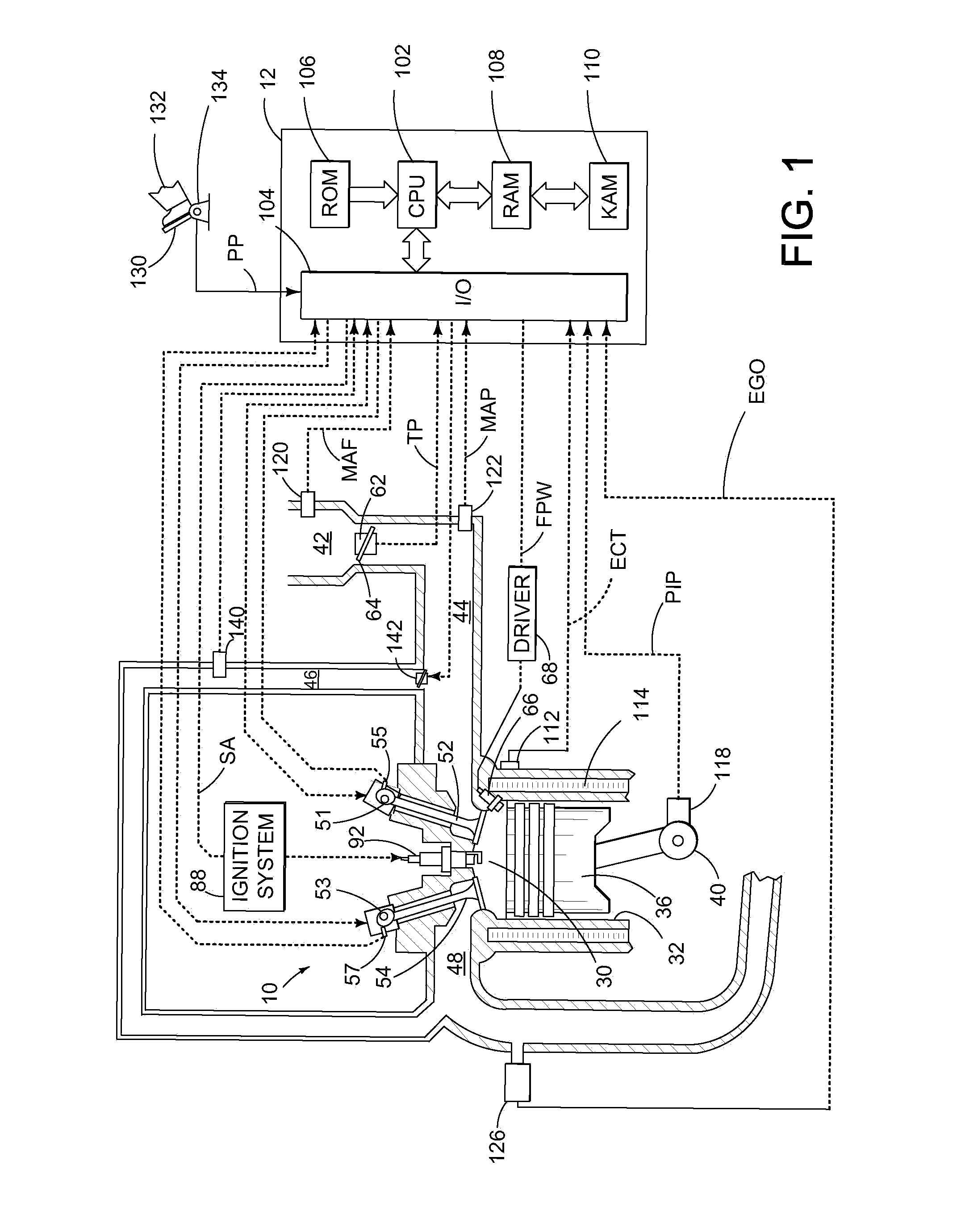 Vehicle surge and spark timing control