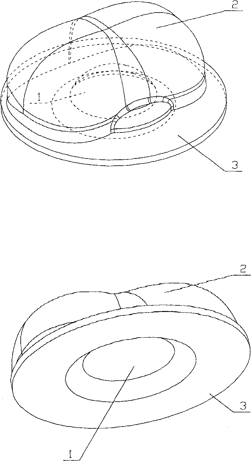 Decentered lens for LED streetlight