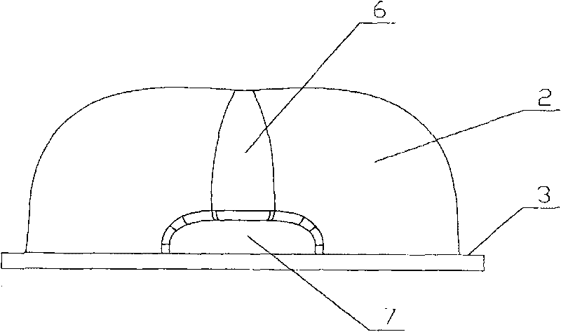 Decentered lens for LED streetlight