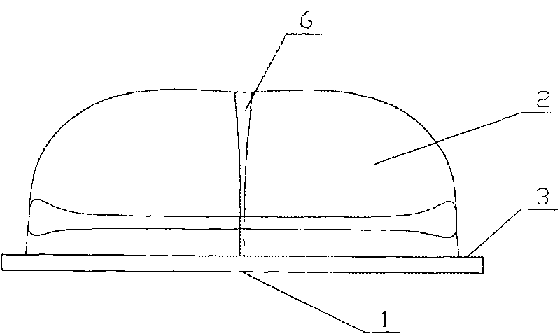 Decentered lens for LED streetlight